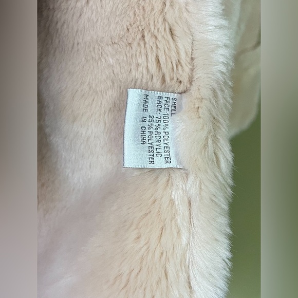 Vintage Y2K Boho Hippie Vegan Faux Fur Penny Lane Coat Brown Tan XS - Picture 8 of 8